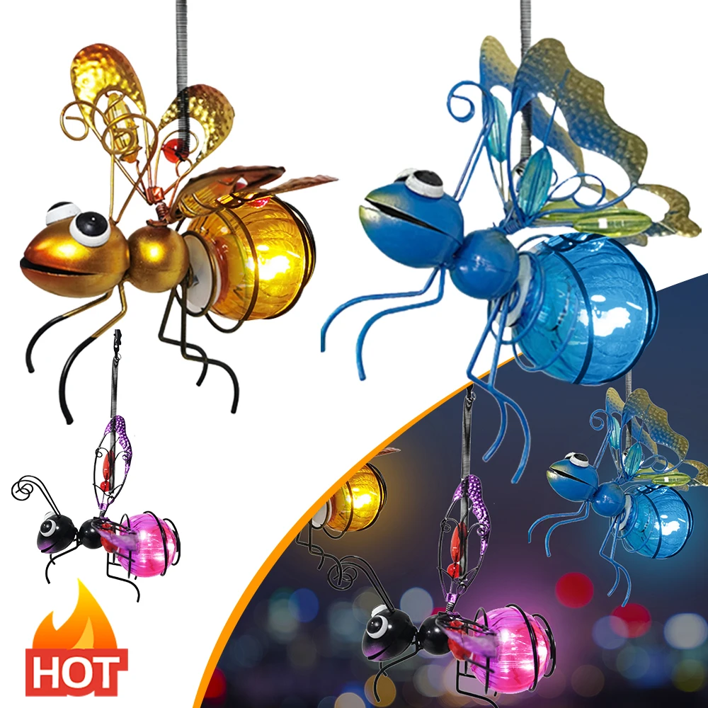 Lighting Bug Decor - Lampu gantung serangga tenaga surya, lampu