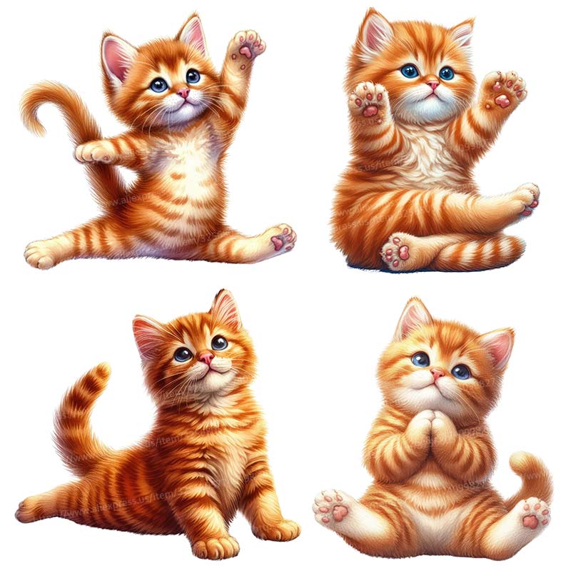 Lighting Mcqueen Bedroom Decor - Stiker dinding kucing Yoga stiker dekorasi
