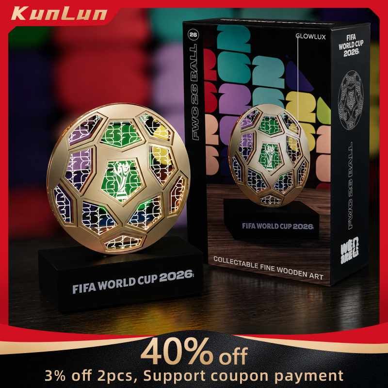 Decor Lighting Fans - Lampu Meja LED Bola Sepak Emas