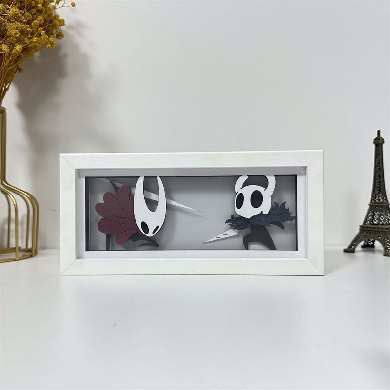 Decor Lighting Fans - Lampu Kotak Kertas Hollow Knight LED