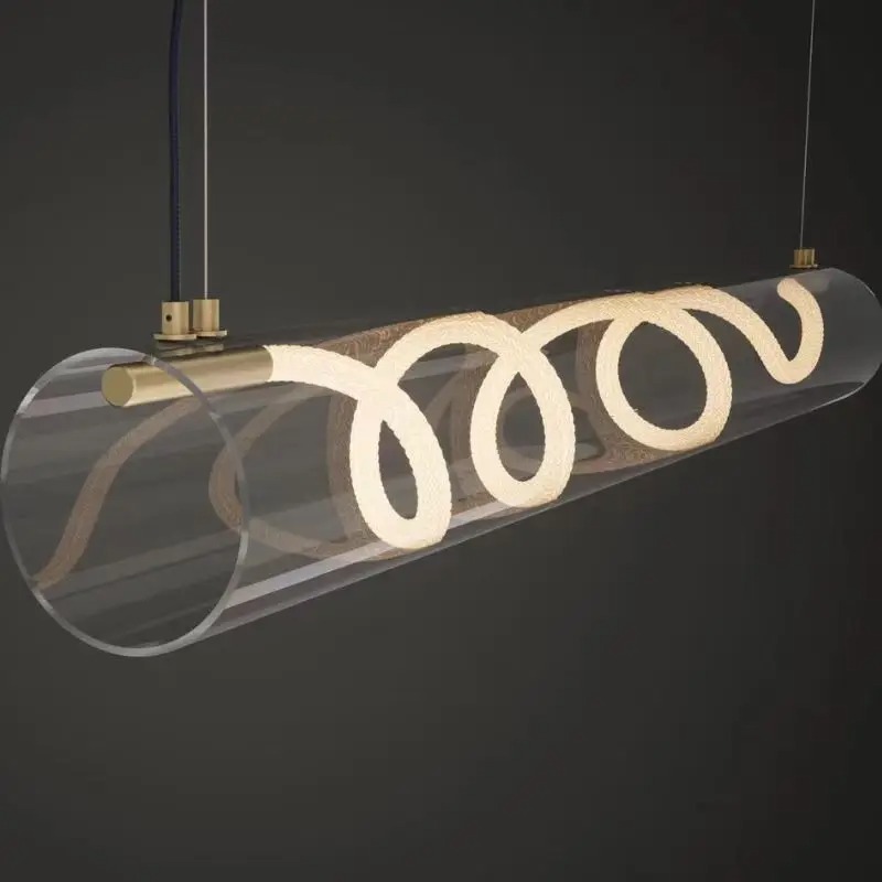 Decor Lighting Fixtures - Lampu Gantung Nordic Long Tube Desain