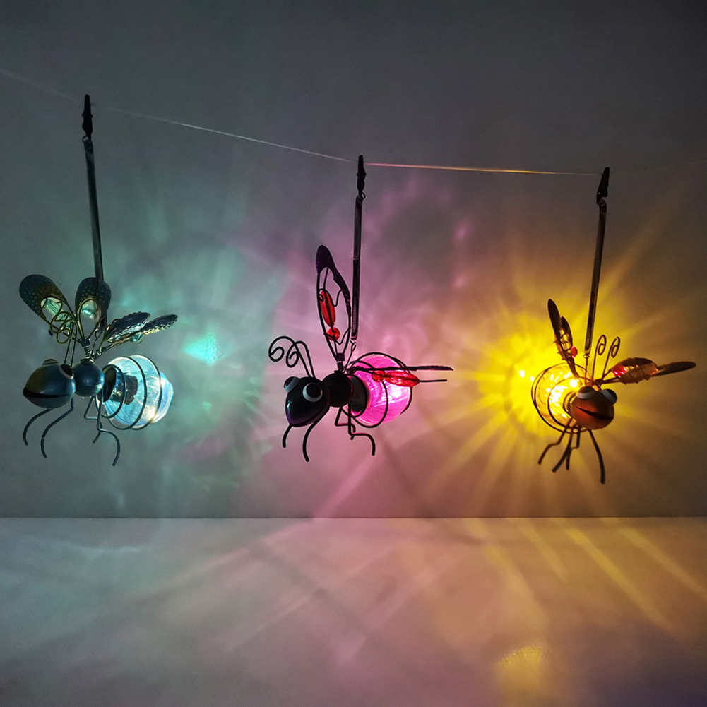 Solar Powered Hanging Bees Lig - Lighting Bug Decor ulasan dan harga