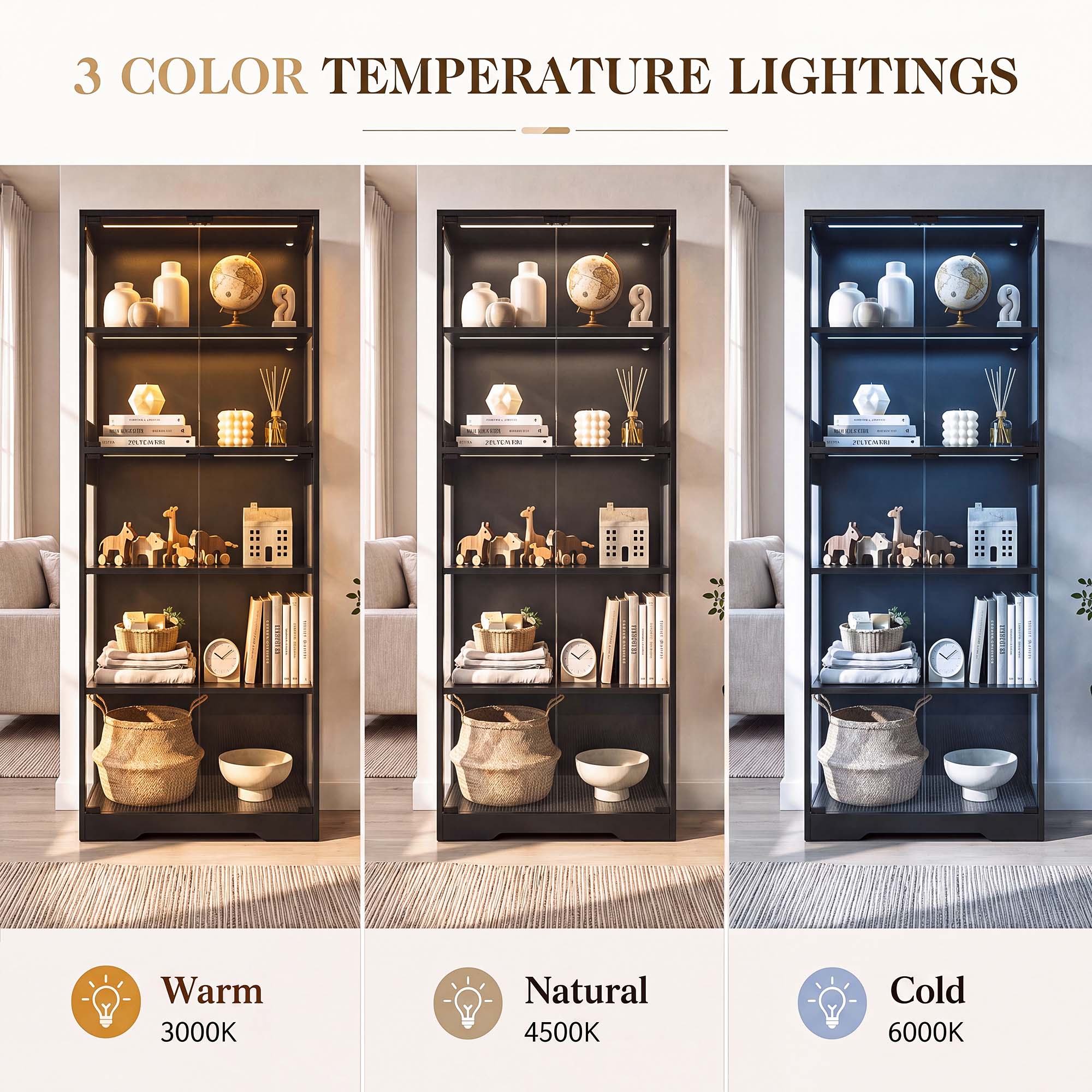 TCGBKAF Lemari Pajangan 5 Ting - Furniture Lighting & Decor Magazine ulasan dan harga
