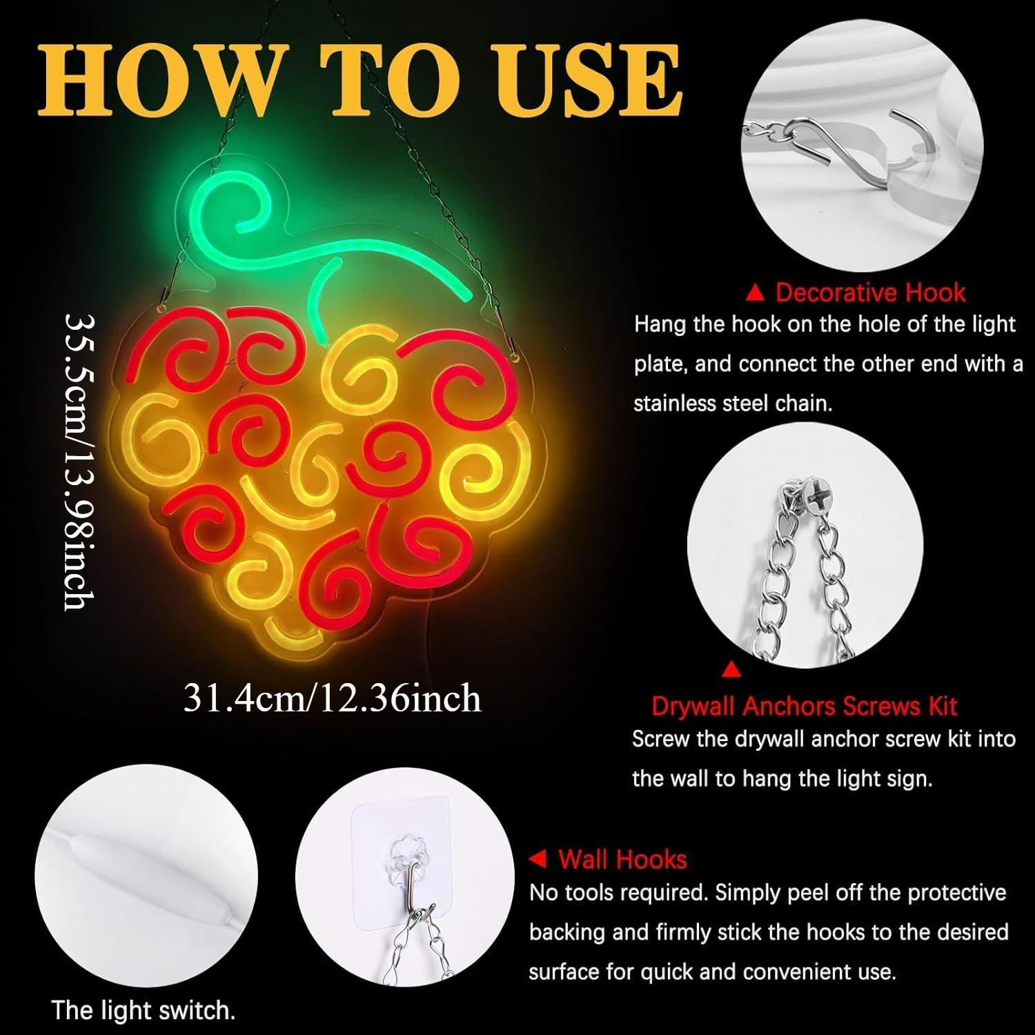 Lampu LED USB Cyber Fruit Neon - Lighting Decor Living Room ulasan dan harga