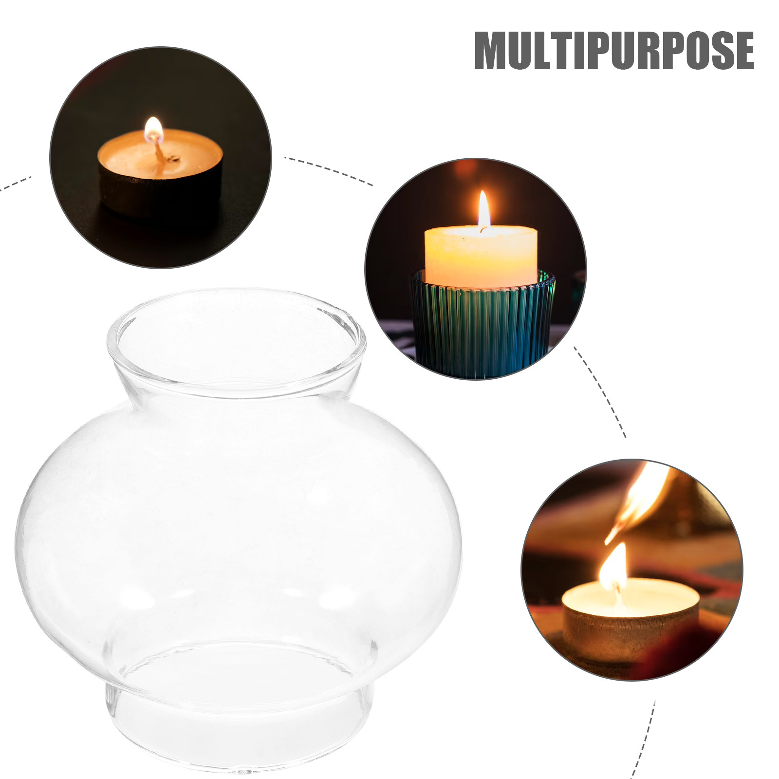 Kap Lampu Kaca Bening Retro un - Lighting Decor Living Room ulasan dan harga