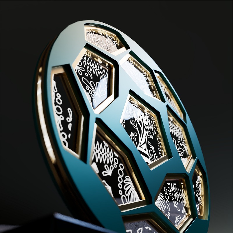 Lampu Malam 3D Bertema Piala D - Decor Lighting Fans ulasan dan harga