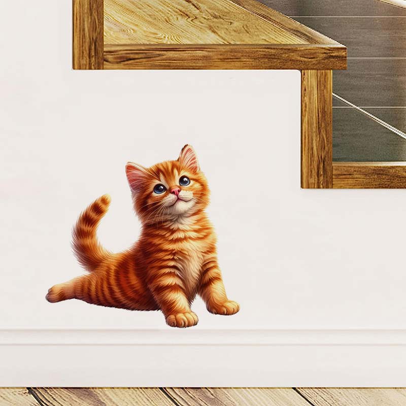 Stiker dinding kucing Yoga sti - Lighting Mcqueen Bedroom Decor ulasan dan harga