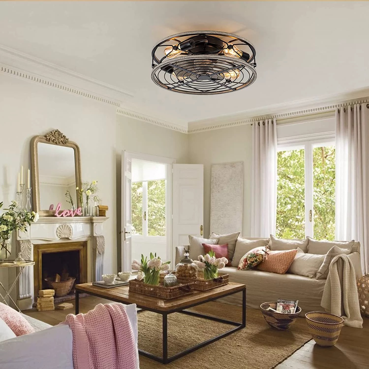 Kipas Langit-langit Pintar den - Decor Lighting Fans ulasan dan harga