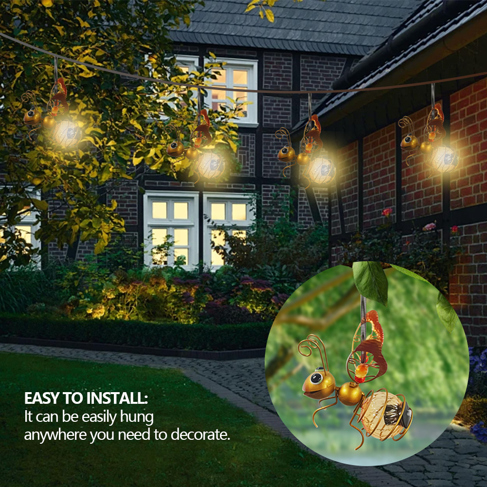 Patung Serangga Besi Tenaga Su - Lighting Bug Decor ulasan dan harga