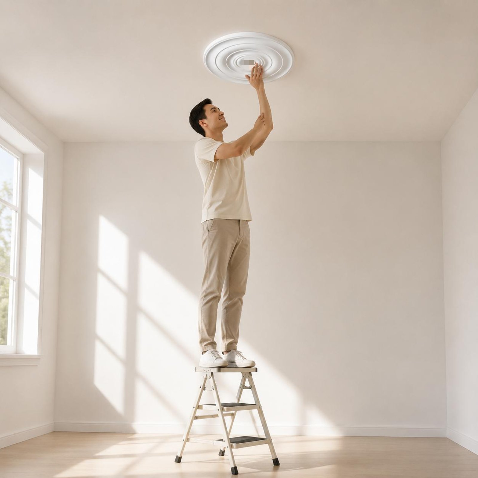 Medali Plafon Desain Elegan Me - Decor Lighting Fixtures ulasan dan harga