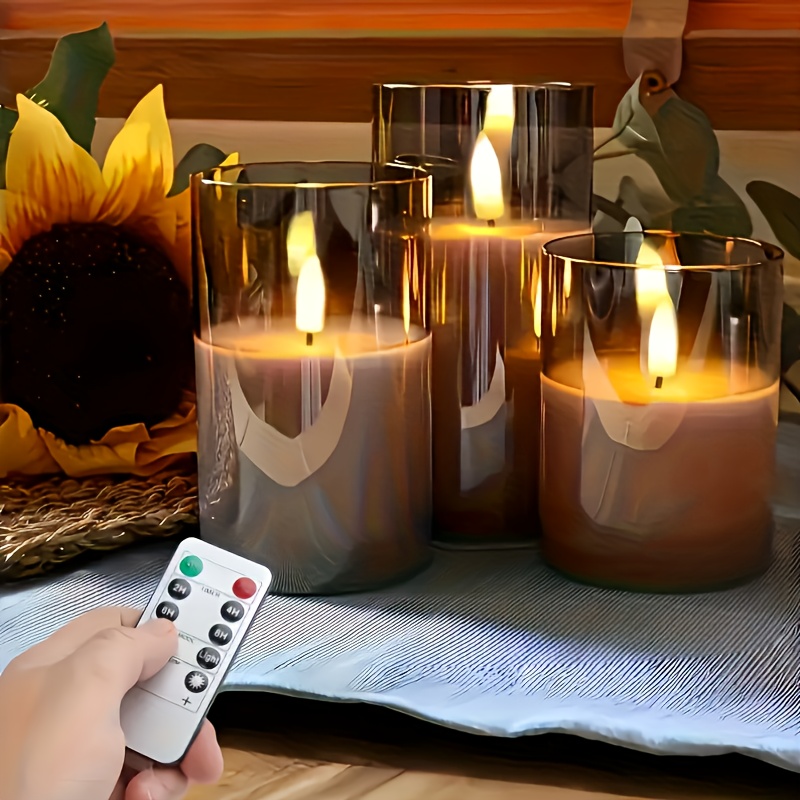 3 Paket Lilin Pilar Palsu Isi  - Lighting Decor Living Room ulasan dan harga