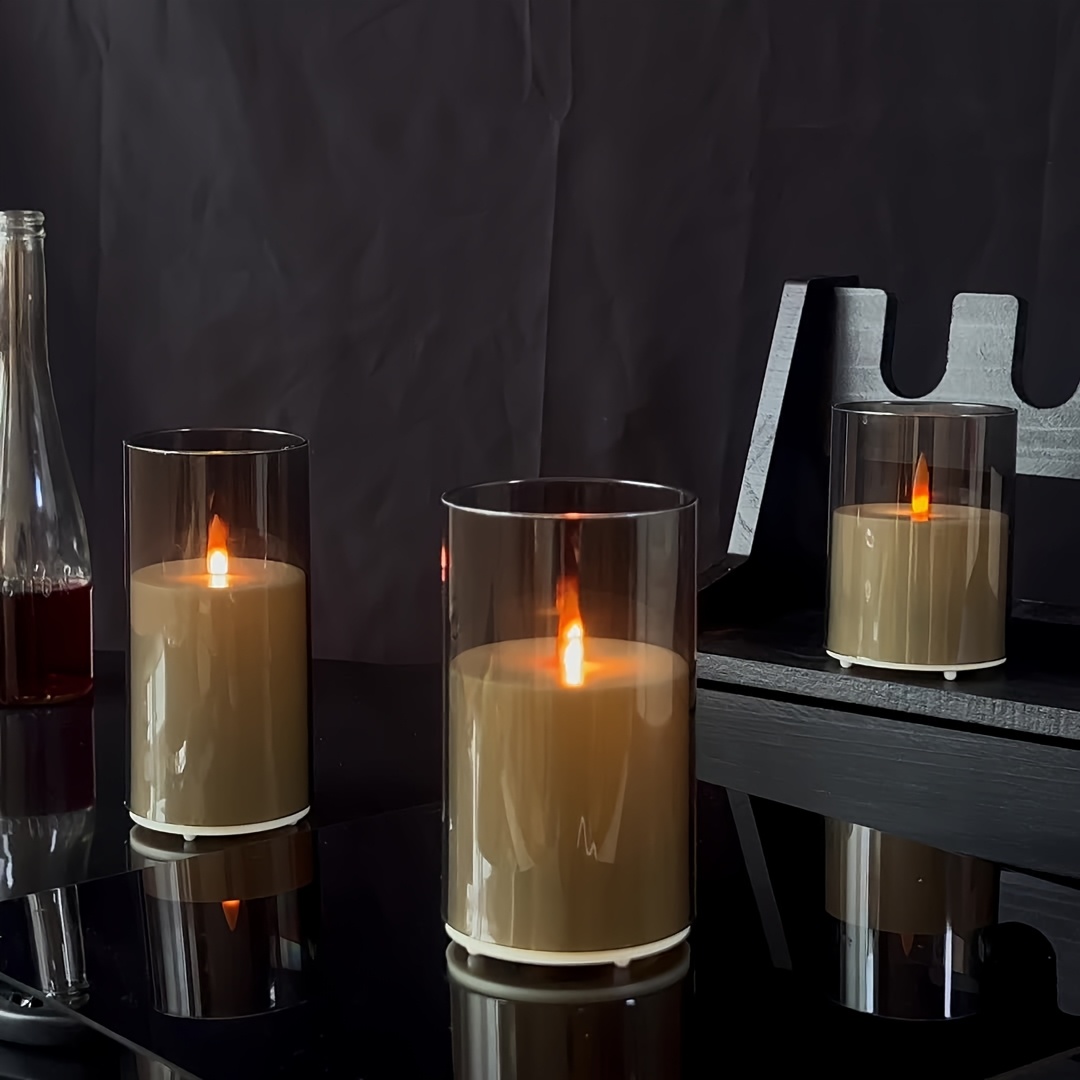 3 Paket Lilin Pilar Palsu Isi  - Lighting Decor Living Room ulasan dan harga