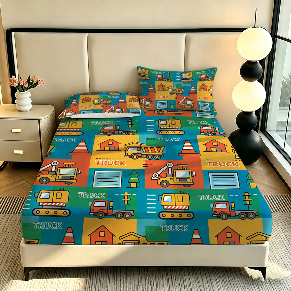 3pcs Set Sprei Motif Mobil Kar - Lighting Mcqueen Bedroom Decor ulasan dan harga