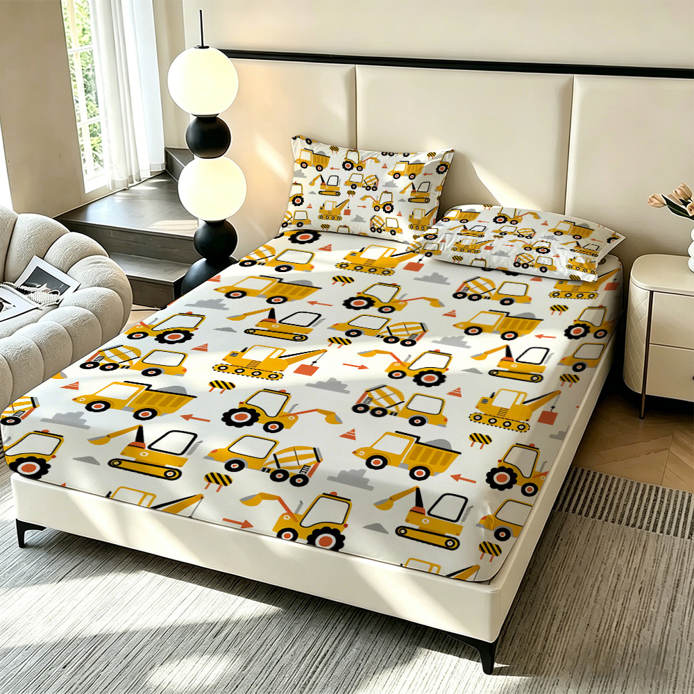 3pcs Set Sprei Motif Mobil Kar - Lighting Mcqueen Bedroom Decor ulasan dan harga