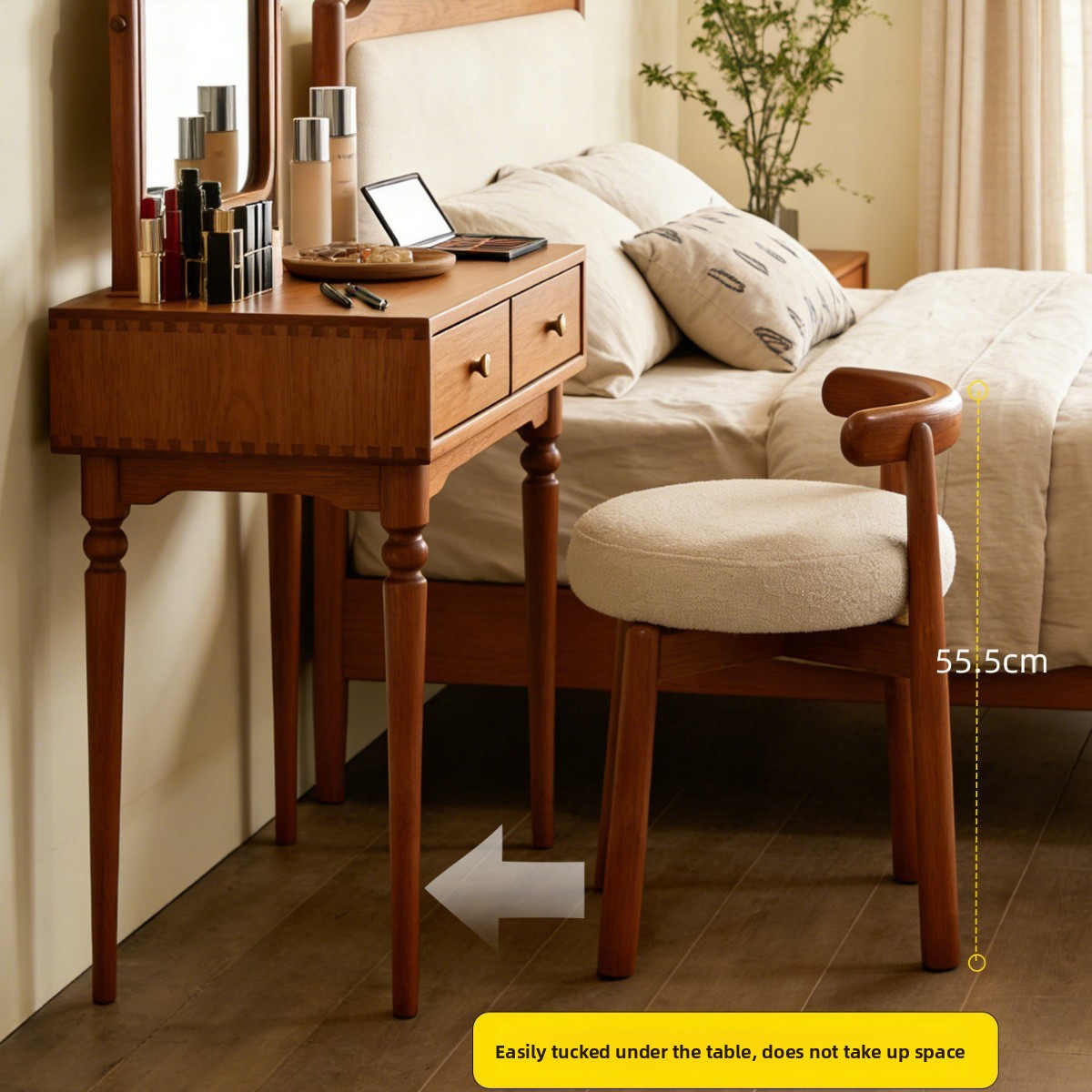 Kursi rias putar kayu solid se - Furniture Lighting & Decor Magazine ulasan dan harga