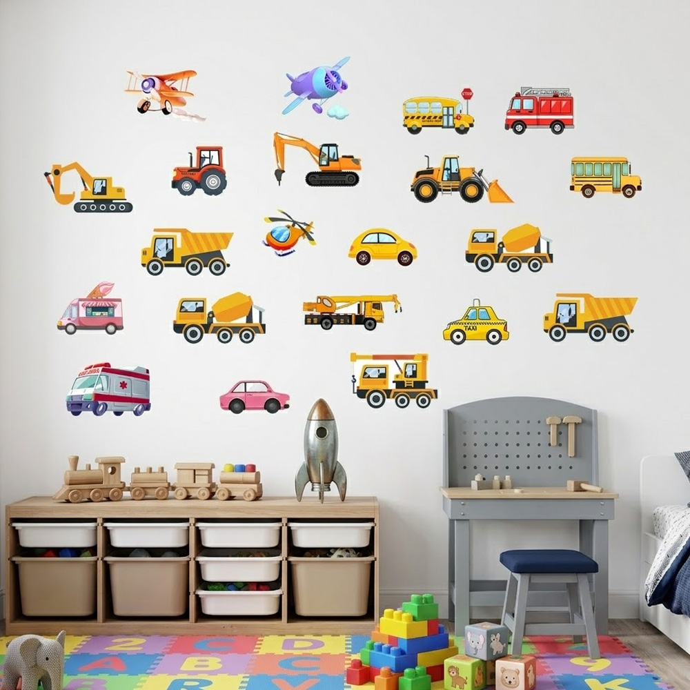Stiker Dinding Mobil Bercahaya - Lighting Mcqueen Bedroom Decor ulasan dan harga