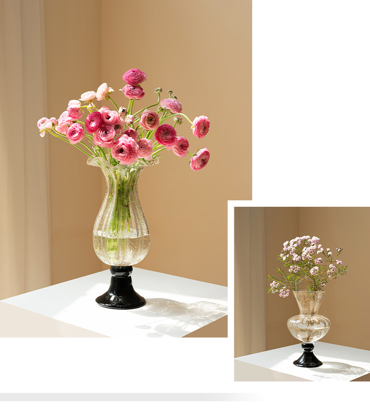 Ornamen vas kaca kuno Prancis, - Lighting Decor Living Room ulasan dan harga