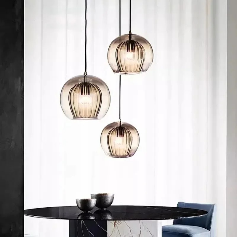 Lampu Gantung Kaca Nordik Lamp - Decor Lighting Fixtures ulasan dan harga