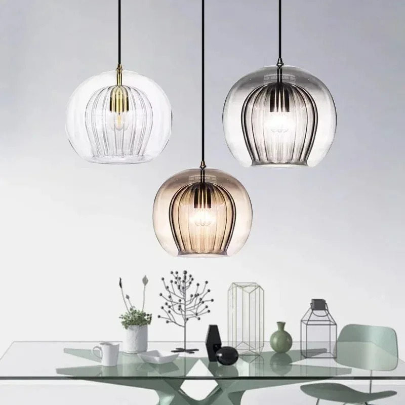 Lampu Gantung Kaca Nordik Lamp - Decor Lighting Fixtures ulasan dan harga