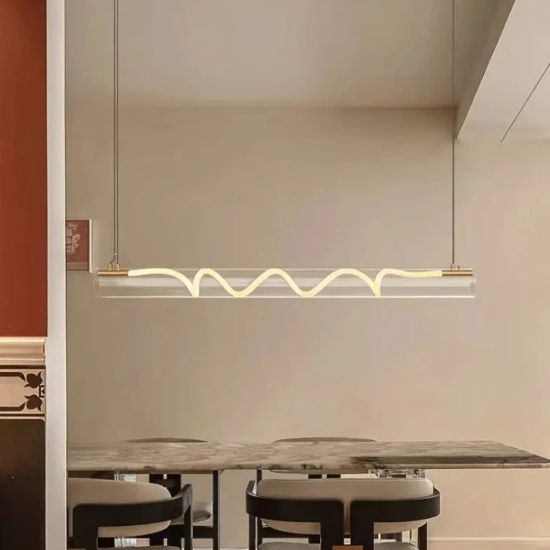 Lampu Gantung Nordic Long Tube - Decor Lighting Fixtures ulasan dan harga