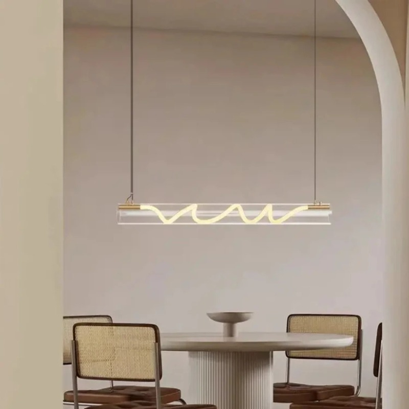 Lampu Gantung Nordic Long Tube - Decor Lighting Fixtures ulasan dan harga